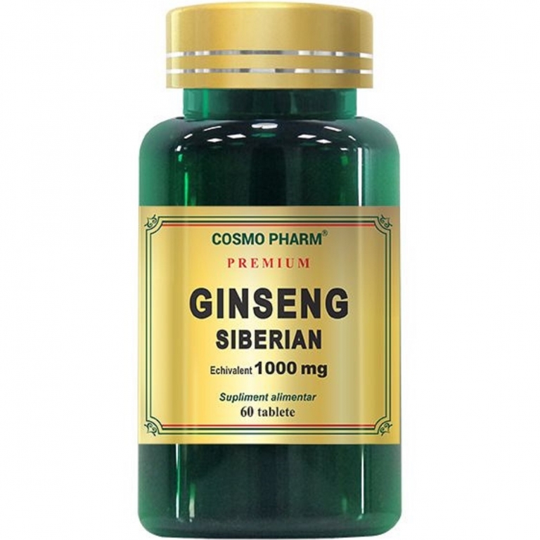 Ginseng siberian 1000mg 60cp - COSMO PHARM