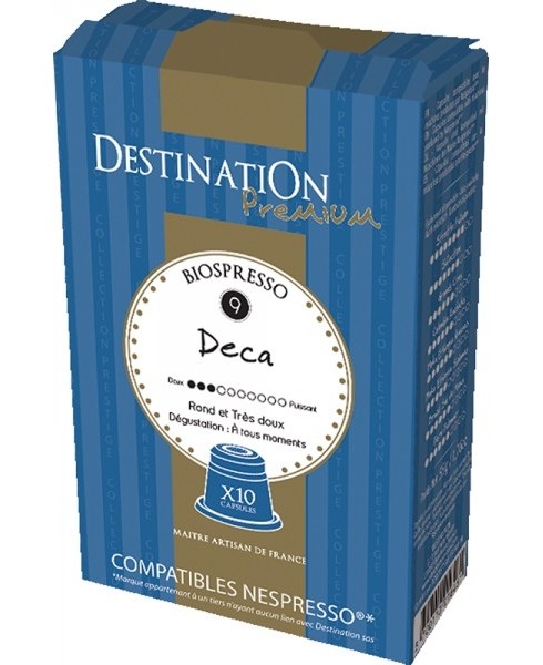 Cafea capsule arabica nr9 decofeinizata Deca eco 10x5,5g - DESTINATION