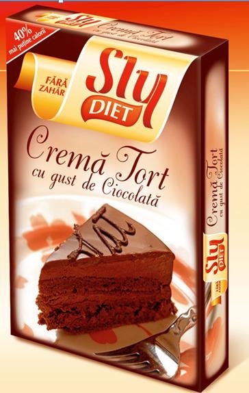 Praf crema tort ciocolata dietetica 2x27g - SLY NUTRITIA