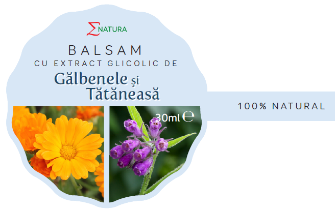 Balsam extract glicolic galbenele tataneasa 50ml - ENATURA