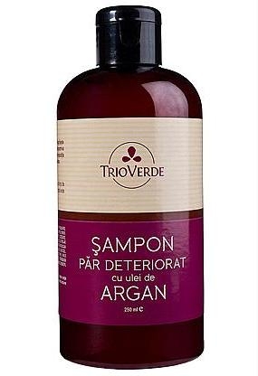 Sampon par deteriorat ulei argan 250ml - TRIO VERDE