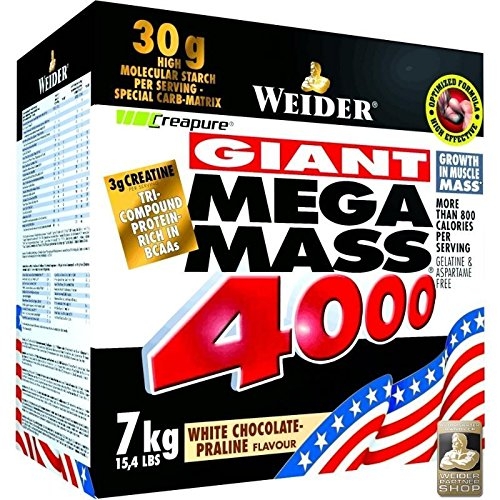 Gigant mega mass 4000 ciocolata alba praline 7kg - WEIDER