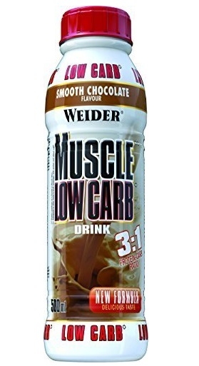 Shake muscle low carb ciocolata 500ml - WEIDER