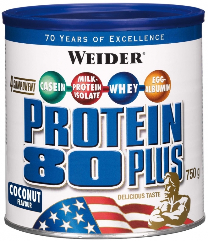 Pulbere proteica mix 4sort 80+ cocos 750g - WEIDER