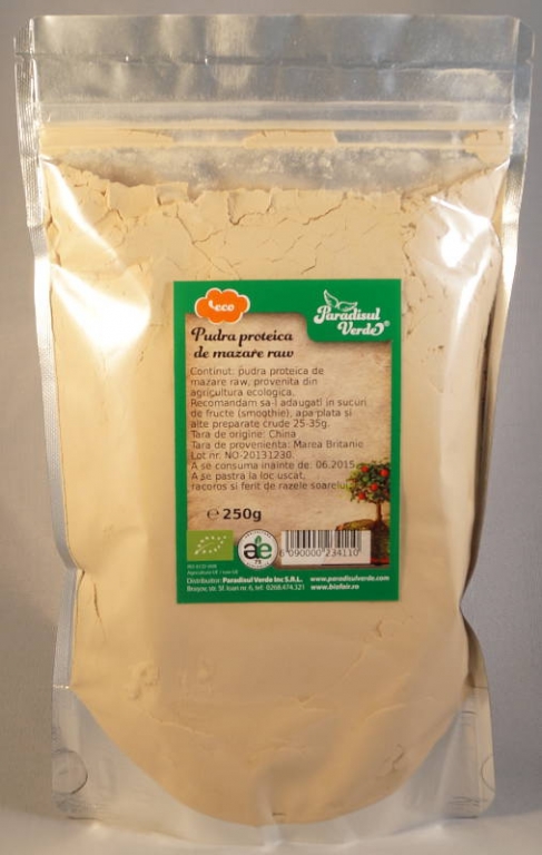 Pulbere proteica mazare raw eco 250g - PARADISUL VERDE