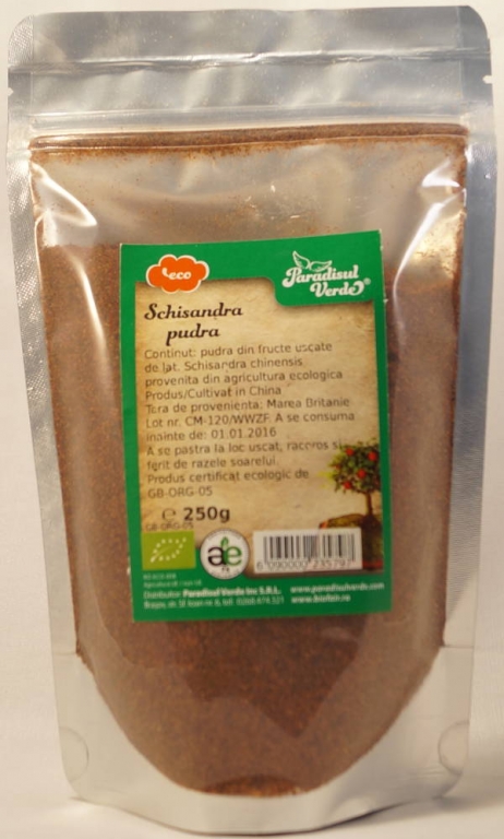 Pulbere schizandra eco 250g - PARADISUL VERDE