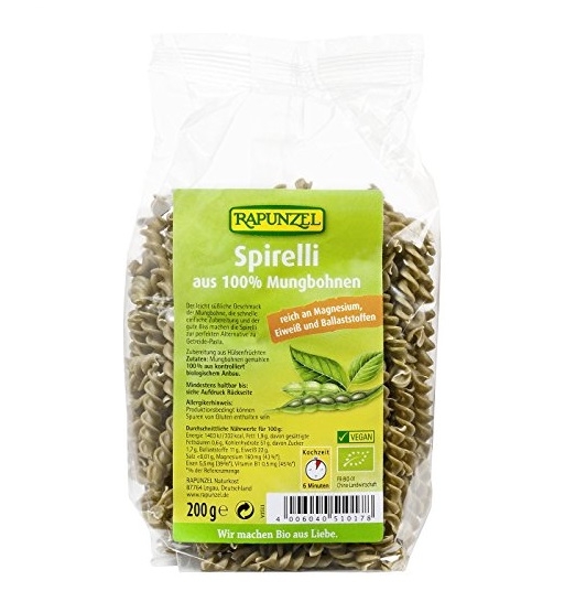 Paste spirale fasole mung eco 200g - RAPUNZEL