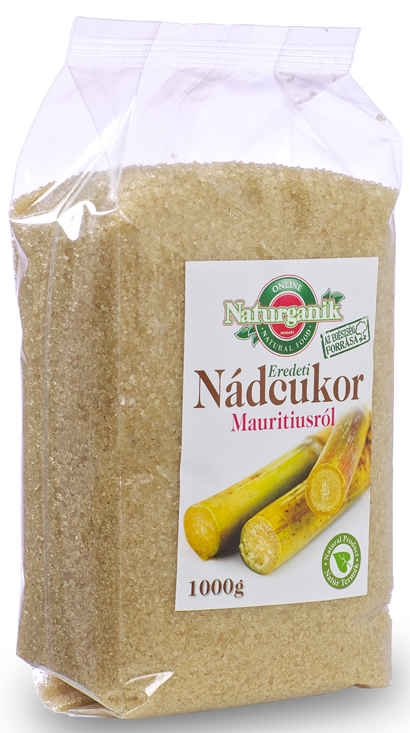 Zahar brun trestie Mauritius 1kg - NATURGANIK