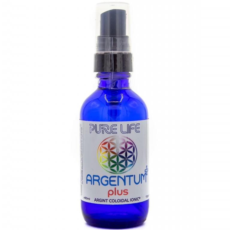 Argint coloidal 10ppm Argentum+ plus pulverizator 60ml - PURE LIFE