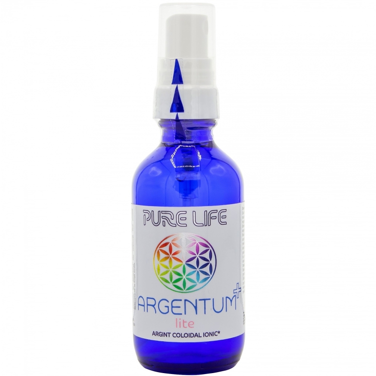 Argint coloidal 5ppm Argentum+ lite pulverizator 60ml - PURE LIFE