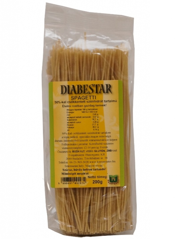 Paste spaghete grau fibre ovaz 200g - DIABESTAR