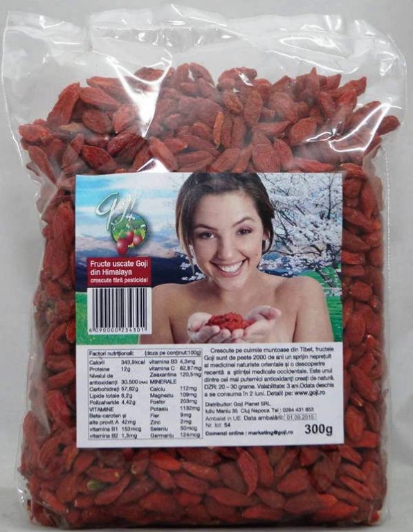 Goji fructe uscate 300g - GOJI PLANET