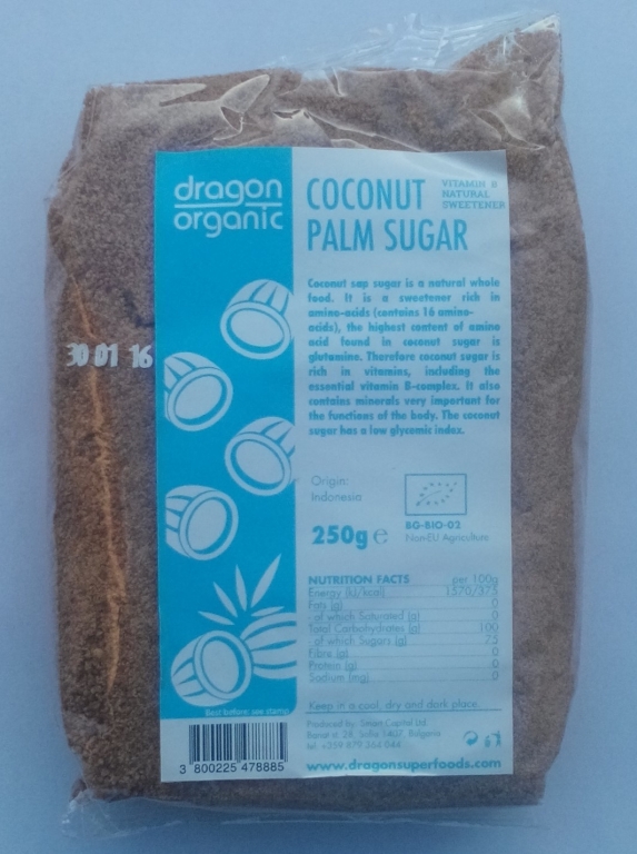 Zahar flori cocos bio 250g - DRAGON SUPERFOODS