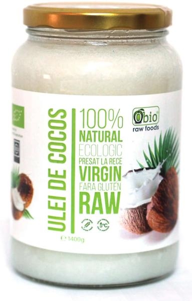 Ulei cocos virgin raw eco 1,4kg/1521ml - OBIO