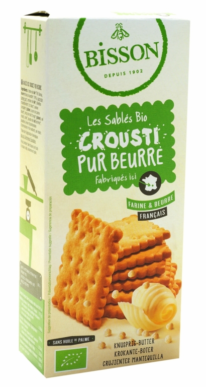 Biscuiti crocanti unt pur eco 110g - BISSON