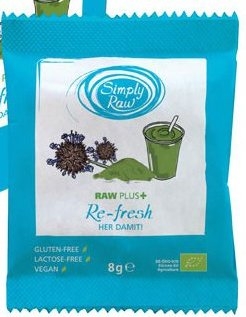 Pulbere raw plus chia moringa ReFresh bio plicuri 5x8g - SIMPLY RAW