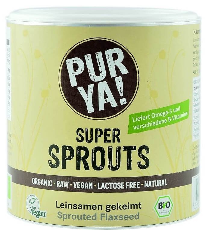 Pulbere seminte in germinate raw Super Sprouts eco 220g - PUR YA