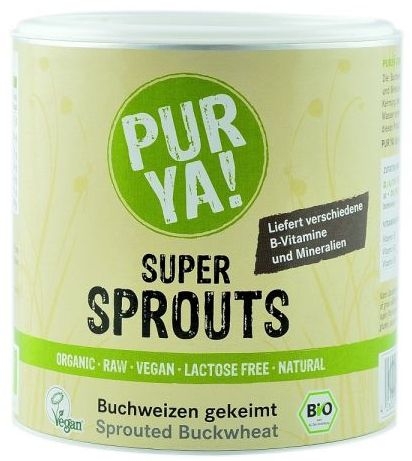 Pulbere hrisca germinata raw Super Sprouts eco 220g - PUR YA