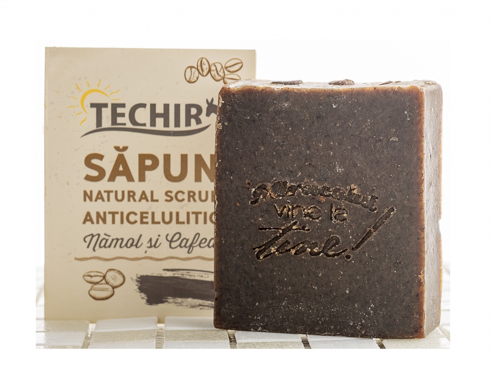 Sapun scrub anticelulitic cafea 120g - TECHIR