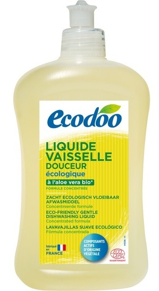 Detergent lichid vase aloe vera {m} 500ml - ECODOO