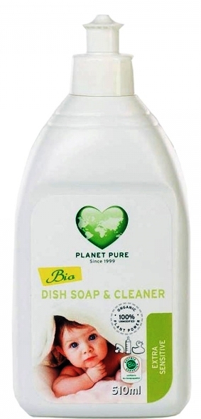 Detergent lichid vase biberoane nuci sapun {m} 510ml - PLANET PURE