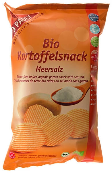 Chips cartofi sare eco 85g - 3 PAULY