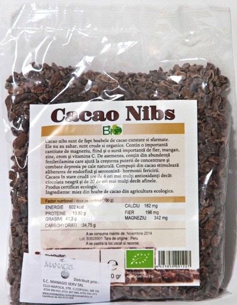 Cacao nibs crud bio 200g - DECO ITALIA