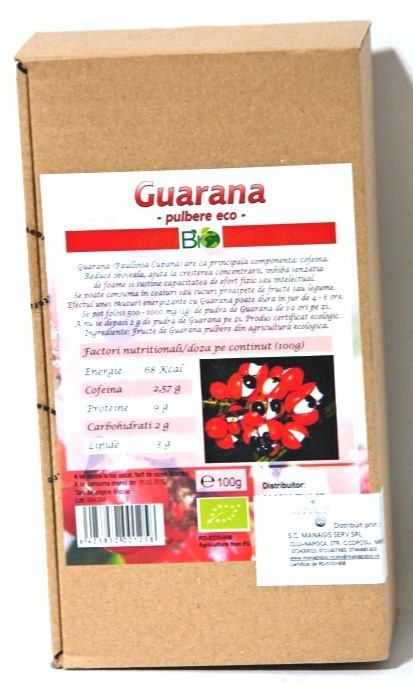 Pulbere guarana bio 100g - DECO ITALIA