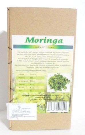 Pulbere moringa frunze eco 125g - DECO ITALIA