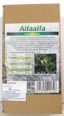 Pulbere lucerna verde [alfalfa] conventional 125g - DECO ITALIA