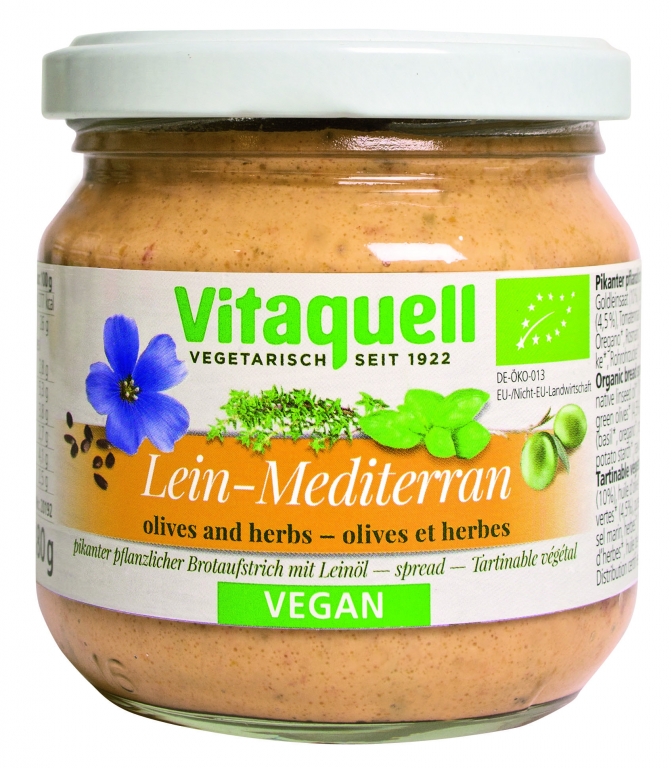 Crema tartinabila seminte in Mediterran eco 180g - VITAQUELL