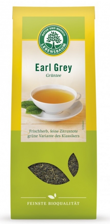 Ceai verde earl grey eco 50g - LEBENSBAUM