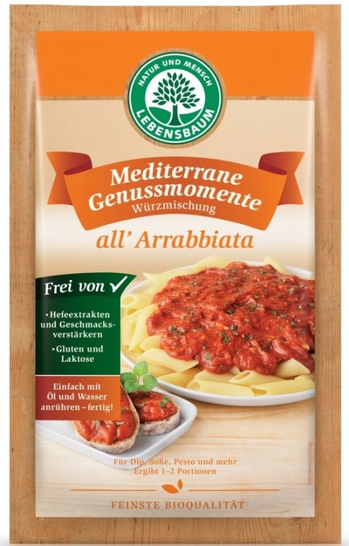 Condimente mediteraneene Arrabbiata eco 25g - LEBENSBAUM