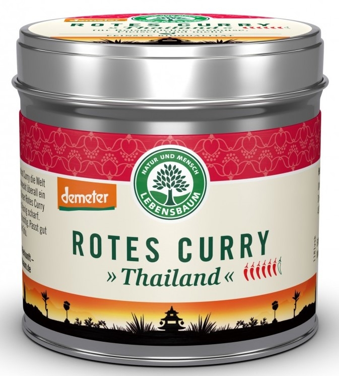 Condimente curry rosu eco 55g - LEBENSBAUM