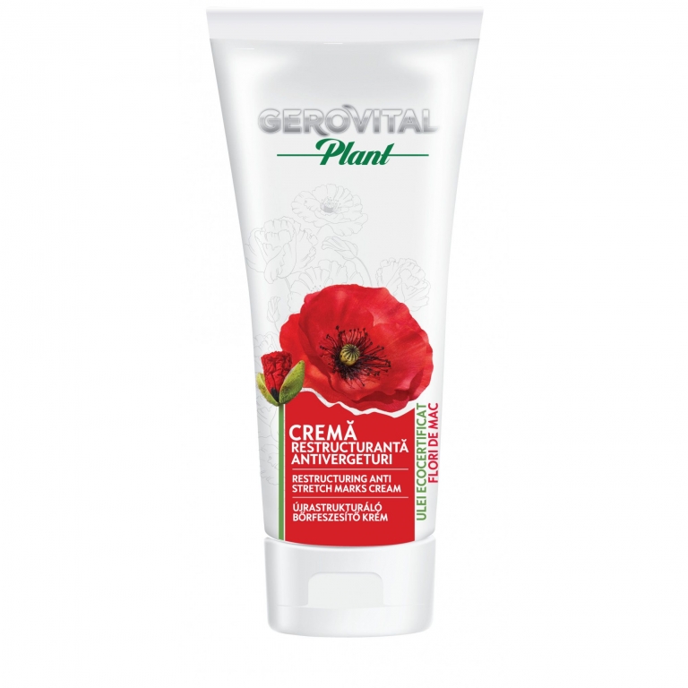 Crema antivergeturi restructuranta flori mac 200ml - GEROVITAL PLANT