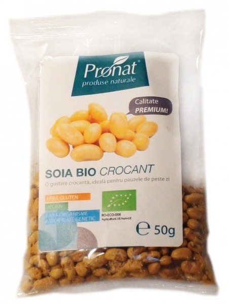 Boabe soia crocante punga bio 50g - PRONAT