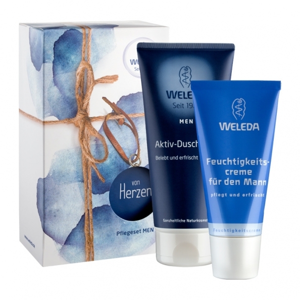 Set cadou Men ingrijire racoritoare [gel dus+crema hidratanta] 2b - WELEDA