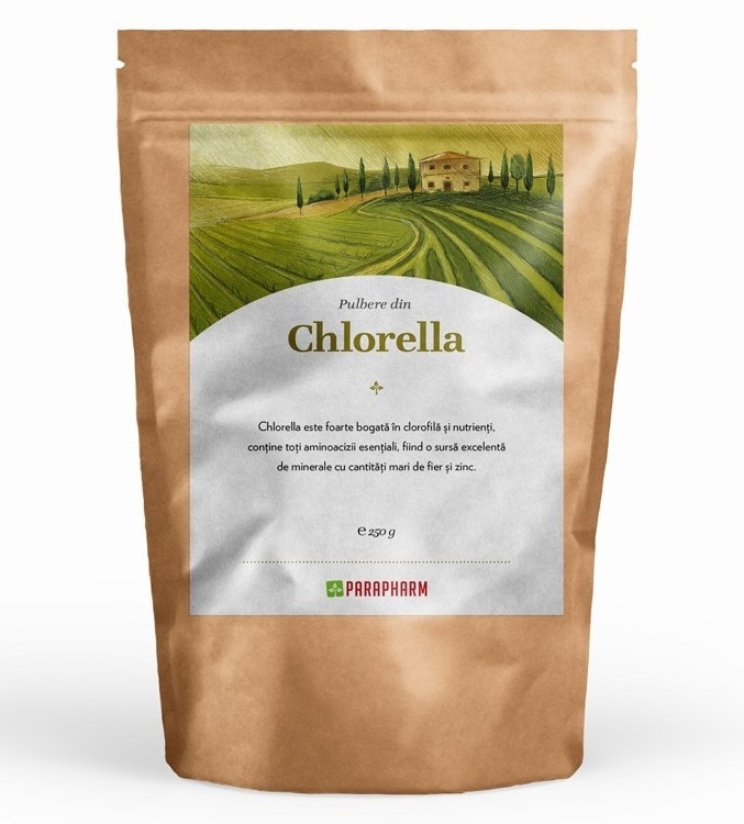 Pulbere chlorella 250g - PARAPHARM