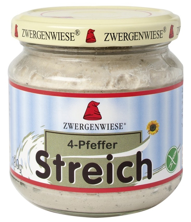 Pate vegetal fl soarelui 4ardei eco 180g - ZWERGENWIESE