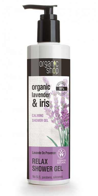 Gel dus relaxant ulei lavanda iris 280ml - ORGANIC SHOP