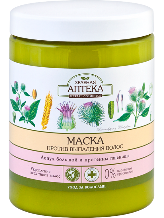 Masca par imp caderii brusture proteine grau 1L - ZELENAYA APTEKA