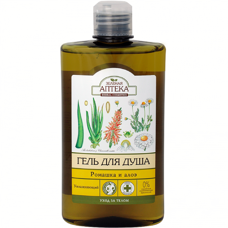 Gel dus hidratant musetel aloe 400ml - ZELENAYA APTEKA