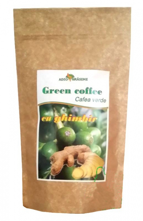 Cafea verde macinata cu ghimbir 150g - ADIO GRASIME