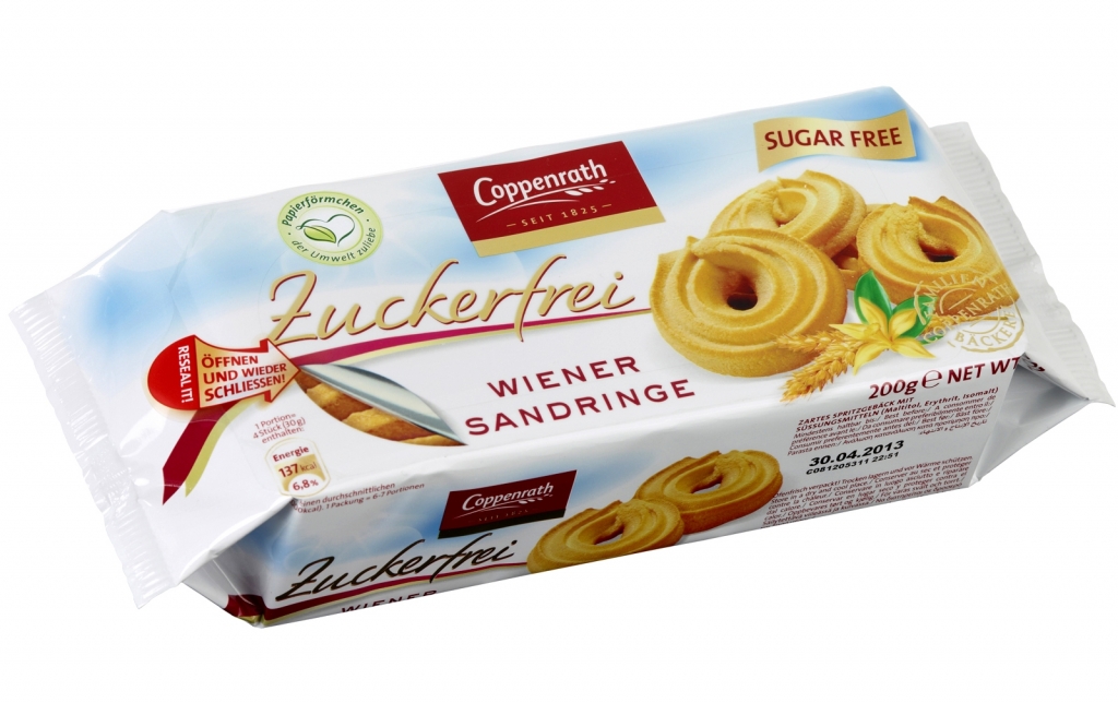 Biscuiti inele vieneze fara zahar 200g - COPPENRATH