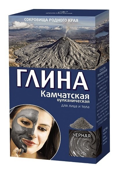 Pudra argila neagra vulcanica Kamceatka efect lifting 100g - FITOKOSMETIK