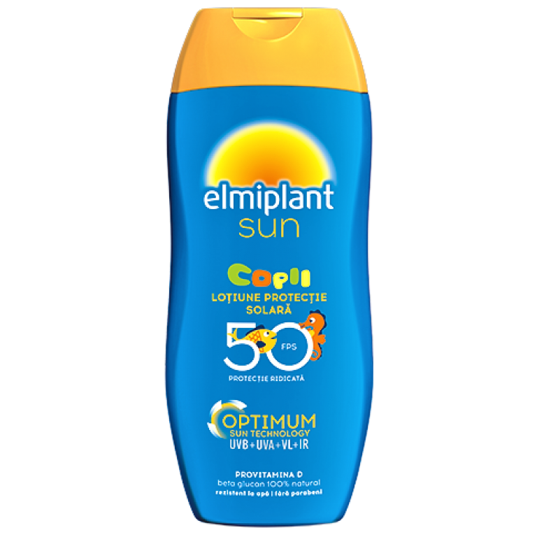 Lotiune protectie solara copii spf50 200ml - ELMIPLANT