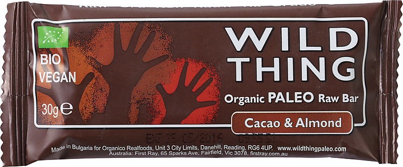 Baton paleo raw cacao migdale eco 30g - WILD THING