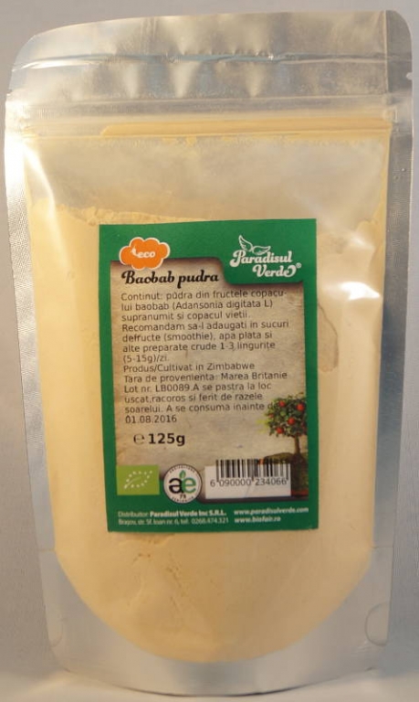 Pulbere baobab PV eco 125g - PARADISUL VERDE