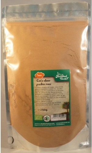 Pulbere cat`s claw raw ET eco 250g - PARADISUL VERDE