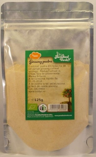 Pulbere ginseng ET eco 125g - PARADISUL VERDE